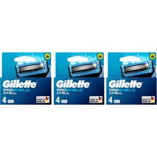 Gillette Proshield Chill Yedek Tıraş Bıçağı 3 x 4 Adet