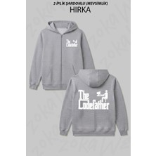 Zoka Wear The Codefather Godfather Bilgisayar Code Korsan Baskılı Fermuarlı Kapşonlu Hırka