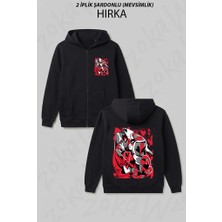 Zoka Wear Hazbin Hotel Charlie Vaggie2 Baskılı Fermuarlı Kapşonlu Hırka