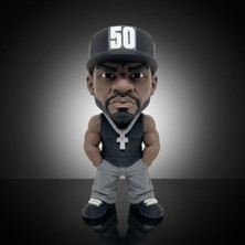 Demirhan3D 🎤 50 Cent Figürü 20 cm | Rap Efsanesi Hip Hop Dekoratif Biblo 🔥