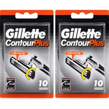 Gillette Contourplus Çift Bıçaklı Yedek Tıraş Başlığı 2 x 10 Adet