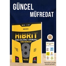 Hız Yayınları 8. Sınıf Hibrit Ingilizce Konu Anlatımlı Etkinlikli Soru Bankası Okula Destek ve Lgs Hazırlık (Güncel Müfredat) + Motivasyon Sticker Seti Hediyeli