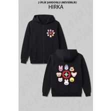 Zoka Wear Skzoo Stray Kids Stray Kids K Pop Baskılı Fermuarlı Kapşonlu Hırka