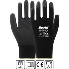 Nacario Beybi Poliüretan Kaplı Pu Touch Siyah Eldiven 10