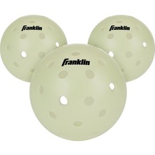 Nacario Franklin Sports Karanlıkta Parlayan Pickleball Topları, 3'lü Paket