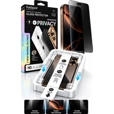 Fulltech Premium iphone 15 Plus Uyumlu Hayalet Kırılmaz Cam Ekran Koruyucu – Privacy Gizlilik Filtreli, 9h Temperli Cam