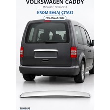 Trobus Volkswagen Caddy 2010-2014 Uyumlu Krom Bagaj Çıtası Paslanmaz Çelik