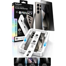 Fulltech Premium Samsung S25 Ultra Uyumlu Hayalet Kırılmaz Cam Ekran Koruyucu – Privacy Gizlilik Filtreli, 9h Temperli Cam