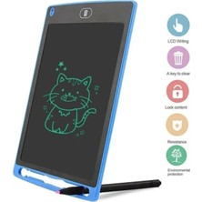 Tr Tablet LCD 8.5inç Dijital Kalemli Çizim Yazı Tahtası Grafik Not Yazma Eğitim Tableti Mavi M