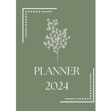 Nacario Independently Published 2024 Sage Green Yearly Monthly Weekly Planner