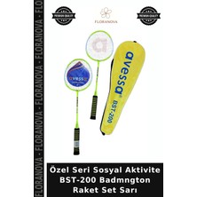 Floranova Özel Seri Sosyal Aktivite BST-200 Badmngton Raket Set Sarı