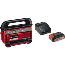 Nacario Einhell Pressıto 18/25 Hybrid - Solo, Akülü-Elektrikli Kompresör ve Einhell 18V 2,5 Ah Pxc Starter Kit (Başlangıç Seti)