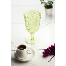 Urfakent Akrilik Yeşil Tekli Kadeh & Su Meşrubat Kahve Yanı Bardağı 450 ml ( Cam Değildir )
