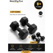 Blooming Plus 9 kg Dambıl Seti +1 kg ( Toplam 20 kg )