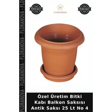 Floranova Özel Üretim Bitki Kabı Balkon Saksısı Antik Saksı 25 Lt No 4