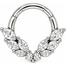 Defne Silver Premium Cerrahi Çelik Halka Piercing
