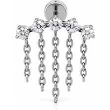 Defne Silver Premium Titanyum Piercing