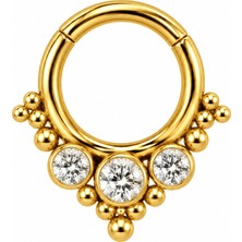 Defne Silver Premium Cerrahi Çelik Halka Piercing