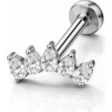 Defne Silver Premium Titanyum Piercing
