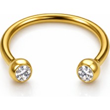 Defne Silver Çelik Piercing
