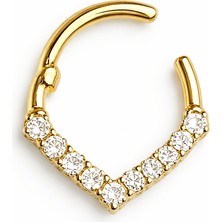 Defne Silver Premium Titanyum Halka Piercing