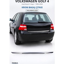 Trobus Volkswagen Golf 4 1998-2004 Uyumlu Krom Bagaj Çıtası Paslanmaz Çelik