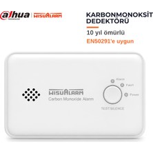 Wisu Alarm Karbonmonoksit (Co) Dedektörü C03 – 10 Yıl Pil Ömrü, 85 Db Alarm – Dahua Technology