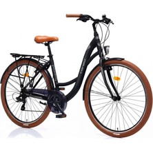 Corelli Glowie 28 Jant 51 cm 21 Vites Bisiklet Siyah-Gri -Xlavm