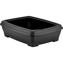 Nacario Relax Açık Kedi Tuvaleti 49X38 cm (Siyah)