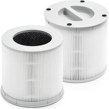 Nacario Xiaomi Smart Air Pur-Ifier ile Uyumlu 4 Kompakt Filtre, Premium H13 True Hepa Filtreli Kompakt, 3 Katmanlı Filtreleme, Ince Ön Filtre ve Yüksek Verimli Acti-Vated Car-Bon, 2'li Paket