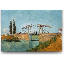 Nacario Vincent Van Gogh - Arles Köprüsü Tablosu - 125X80CM