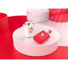 Nacario Mınıso Sanrio Lisanslı Hello Kitty Elma Koleksiyonu Taşıma Kutulu Silikon Pipet