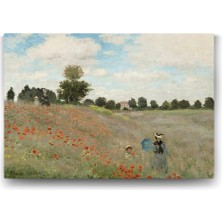 Nacario Claude Monet - Poppy Field Tablosu - 100X70CM