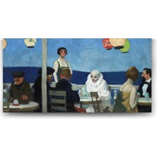 Nacario Edward Hopper - Soir Bleu Tablosu - 140X70CM