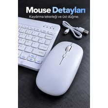 MiraLive Kablosuz Klavye Mouse Seti Beyaz Türkçe Q