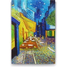 Nacario Vincent Van Gogh - Terrasse De Cafe Tablosu - 50X75CM