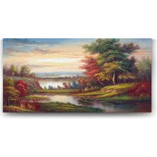 Nacario Tabloshop Manzara Yağlı Boya Rep. Tablo - 80X40CM