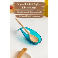 Urfakent Akrilik Aquamarin Tezgah Üstü Kirli Kaşıklık & Kepçe Altlığı