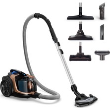 Philips Toz Torbasız Süpürge, Turbo Başlıklı Süper Toz Toplama Marathon Daily Powercyclone 8 Teknolojisi Yüksek Emiş Gücüne Sahip Torbasız Süpürge