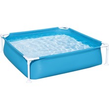 Nacario Bestway My First Frame Pool 122 x 122 x 30,5 Cm, Mavi, Köşeli