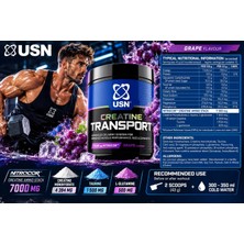Usn Creatine Amino Glutamine Stack Transport 650 Gram - Grape Komplex Kreatin Takviyesi