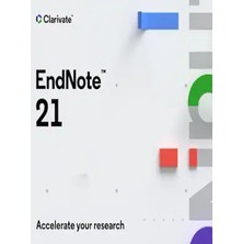 EndNote 21 Windows - Ömür Boyu Abonelik Kodu 1 Cihaz Için Dijital Lisans