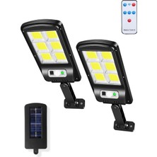 Xml Bayiciniz Tr ® 2 Adet Sensörlü Solar Bahçe Aydınlatması – 120 LED Büyük Boy | Uzaktan Kumandalı, Ha