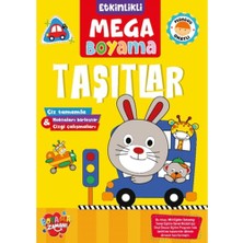 Boyama Zamanı Etkinlikli Mega Boyama - Taşıtlar