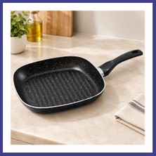 Bezos Granit Kaplamalı Tek Saplı Grill Tava Mrl