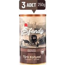 Tr Efendy Geleneksel Türk Kahvesi - Orta Kavrulmuş - Teneke - 250 gr