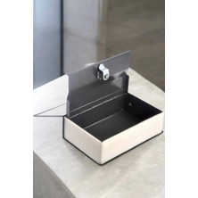 Kitap Görünümlü Çelik Kasa 18,5X11,5 cm Anahtarlı (Gizli Model)