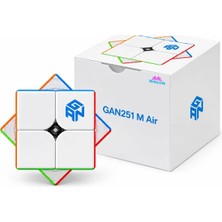 Hediyecik Gan 251 M Air 2x2 Manyetik Speed Cube Zeka Küpü Akıl Küpü Rübik Küp Stickerless