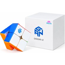 Hediyecik Gan 249 V2 2x2 Speed Cube Zeka Küpü Akıl Küpü Rübik Küp Stickerless