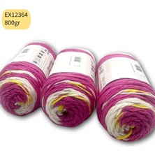 Oxford İplik Ihrac Fazlası 3'lü Paket 800 gr Akrilik Ebruli EX12364